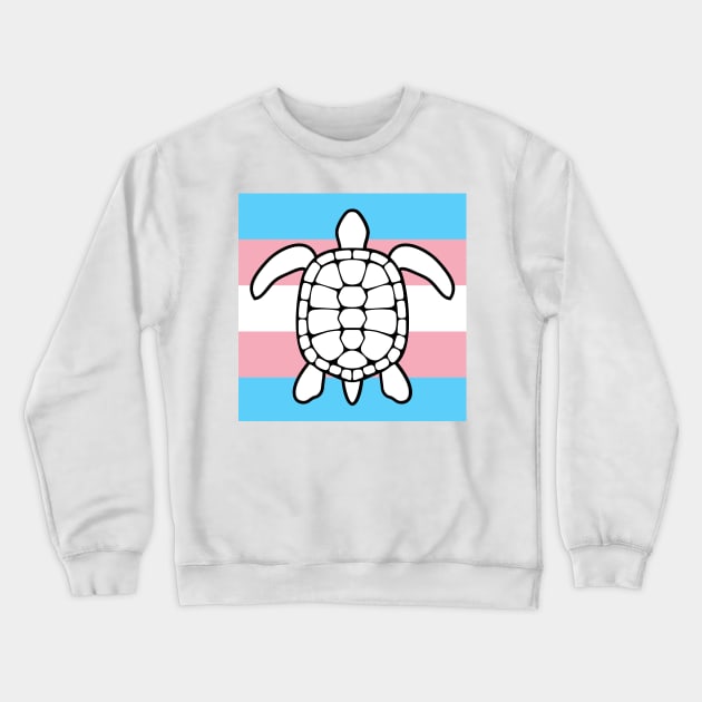 pride turtles - trans Crewneck Sweatshirt by goblinbabe